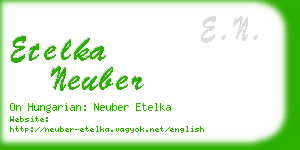 etelka neuber business card